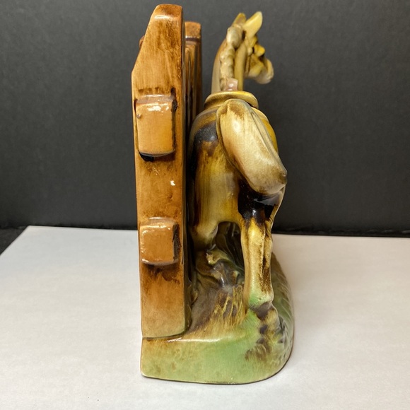 Vintage Ceramic Horse Bookends - Picture 12 of 16